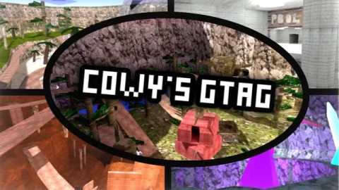 Cowy's GTAG custom map arena and gameplay preview for Gorilla Tag