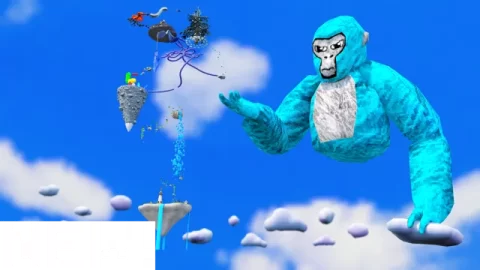 Escalation 2 custom map arena and gameplay preview for Gorilla Tag