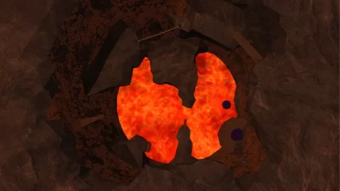 Lava Climb custom map arena and gameplay preview for Gorilla Tag