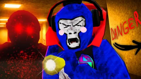 Gt Backrooms (levels) custom map arena and gameplay preview for Gorilla Tag