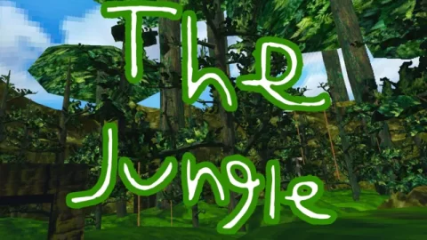 The Jungle custom map arena and gameplay preview for Gorilla Tag