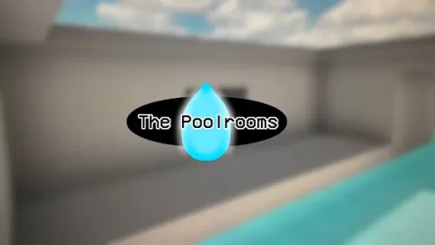 The Poolrooms custom map arena and gameplay preview for Gorilla Tag