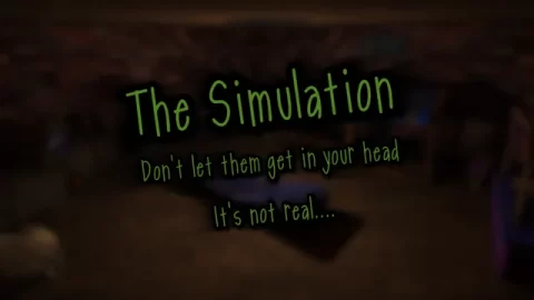 The Simulation custom map arena and gameplay preview for Gorilla Tag