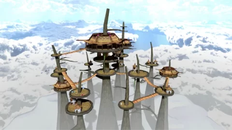 Tree Top Villege custom map arena and gameplay preview for Gorilla Tag