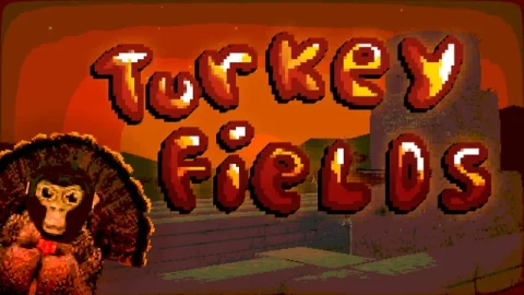 Turkey Fields custom map arena and gameplay preview for Gorilla Tag